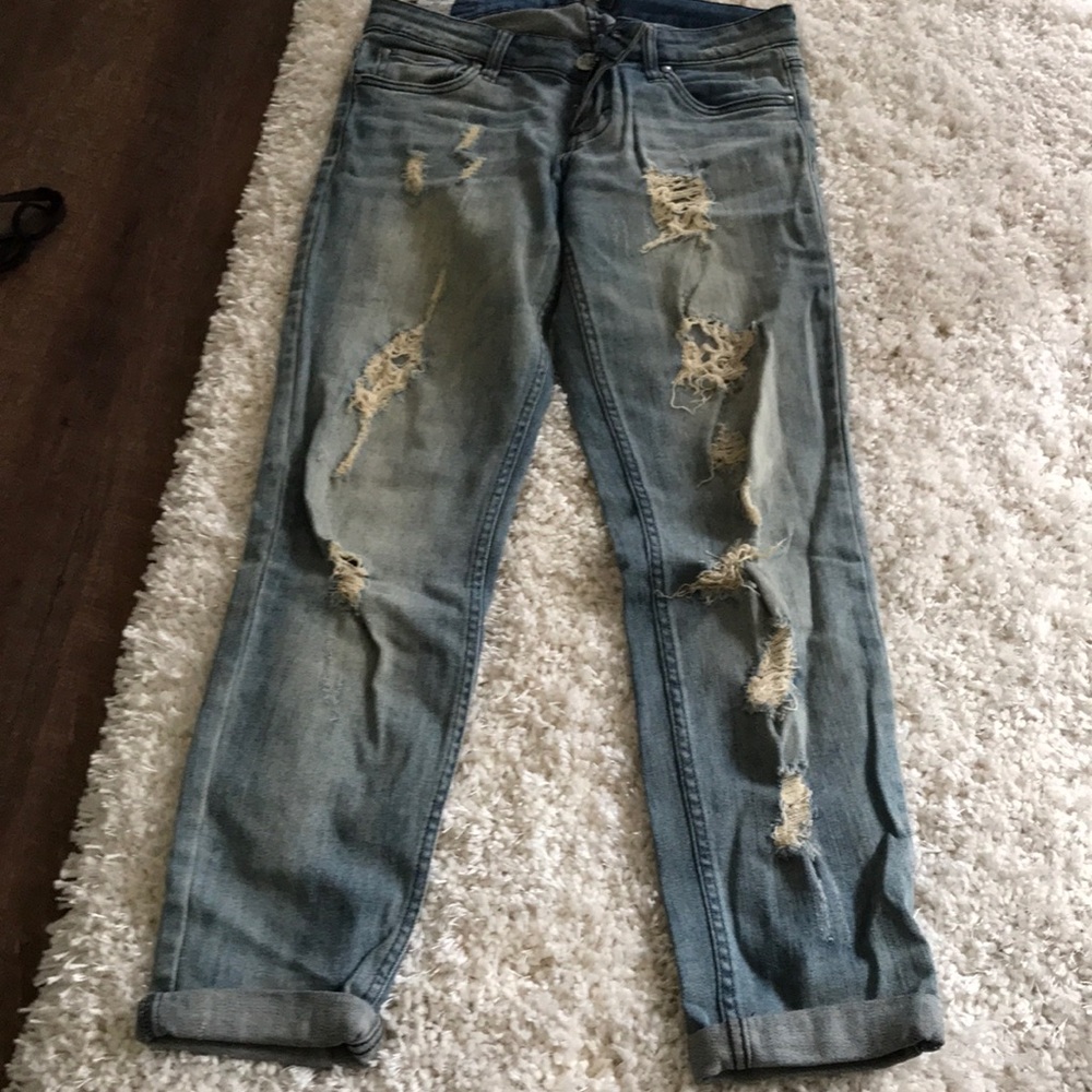 STS distressed boyfriend jeans